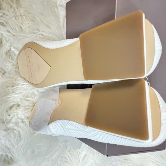 Franco Sarto Tiari Chain Square Toe Loafer White Leather Size 11 - Picture 5 of 8